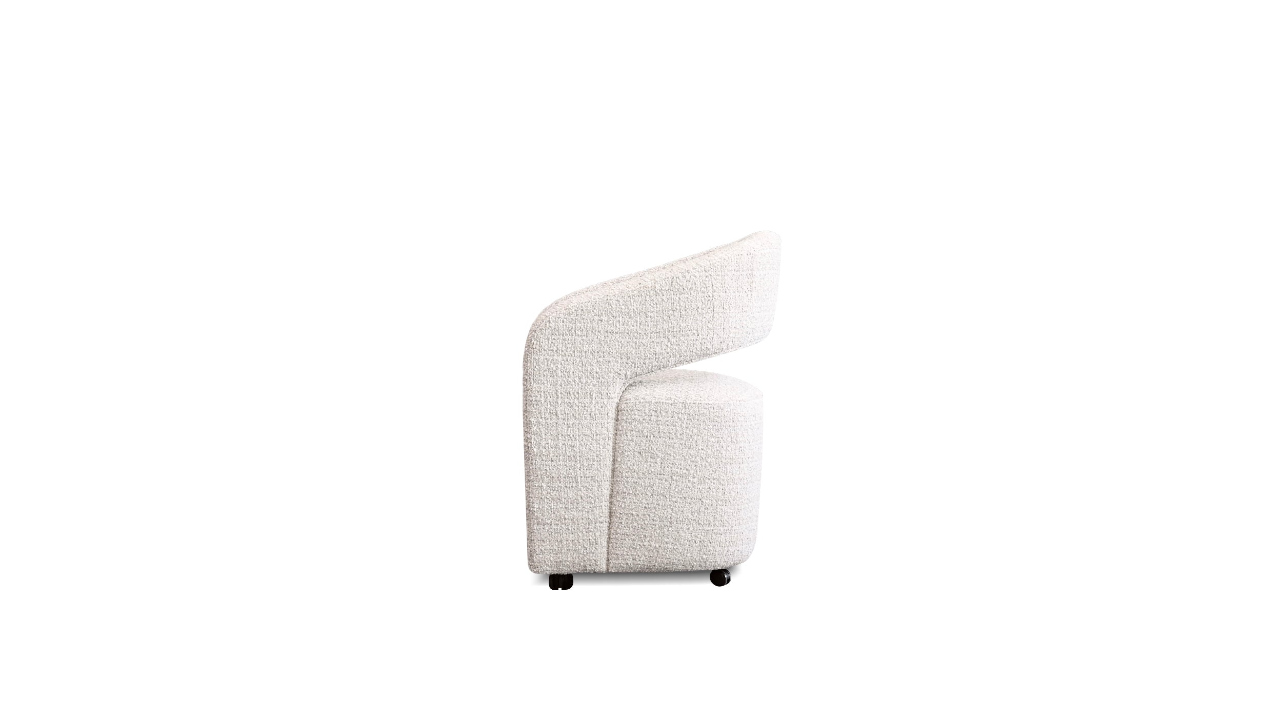 SAINT Dining Chair with Castors Ostrich – Mobital Group