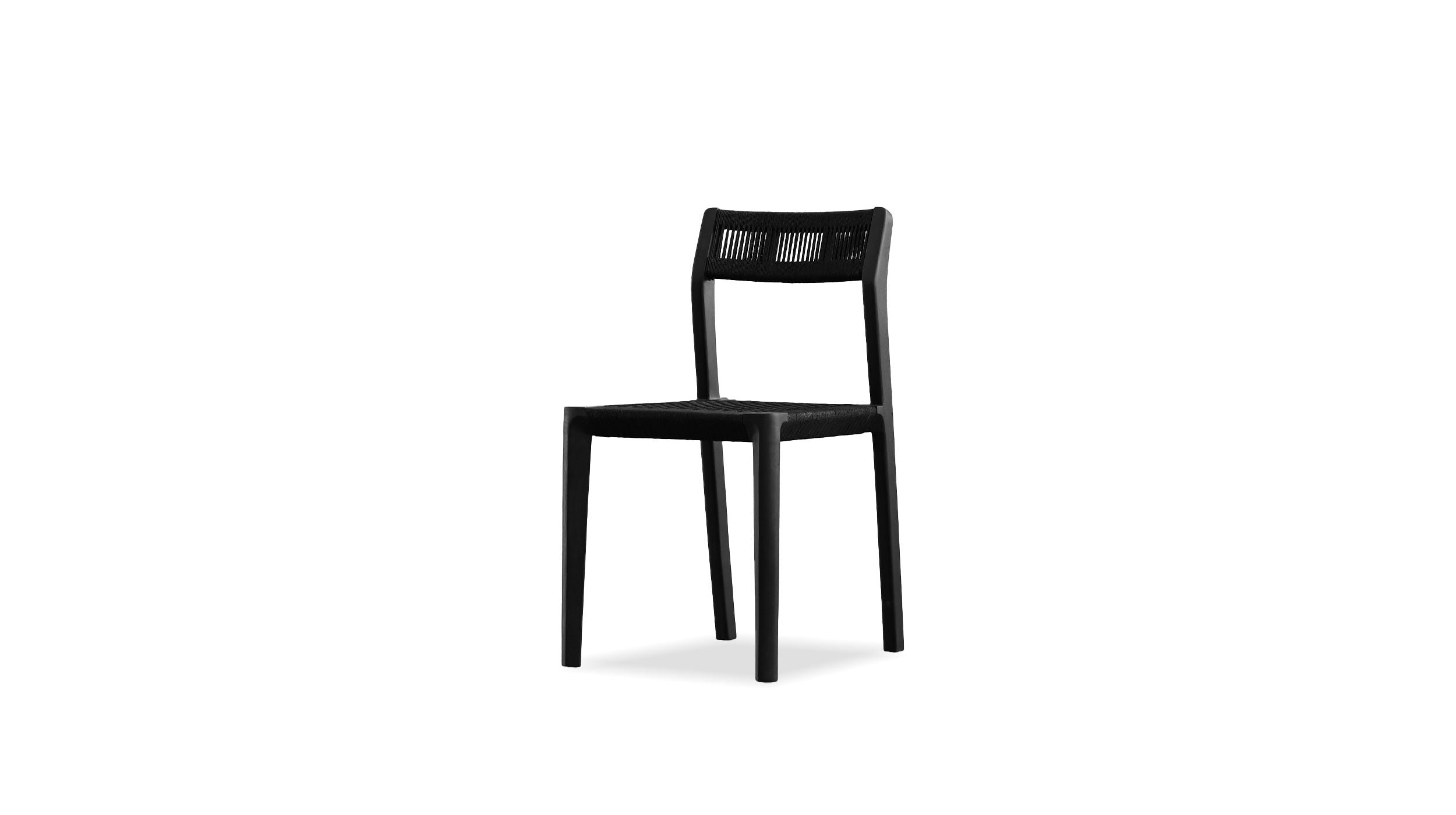 VENT Dining Chair in Black Soot