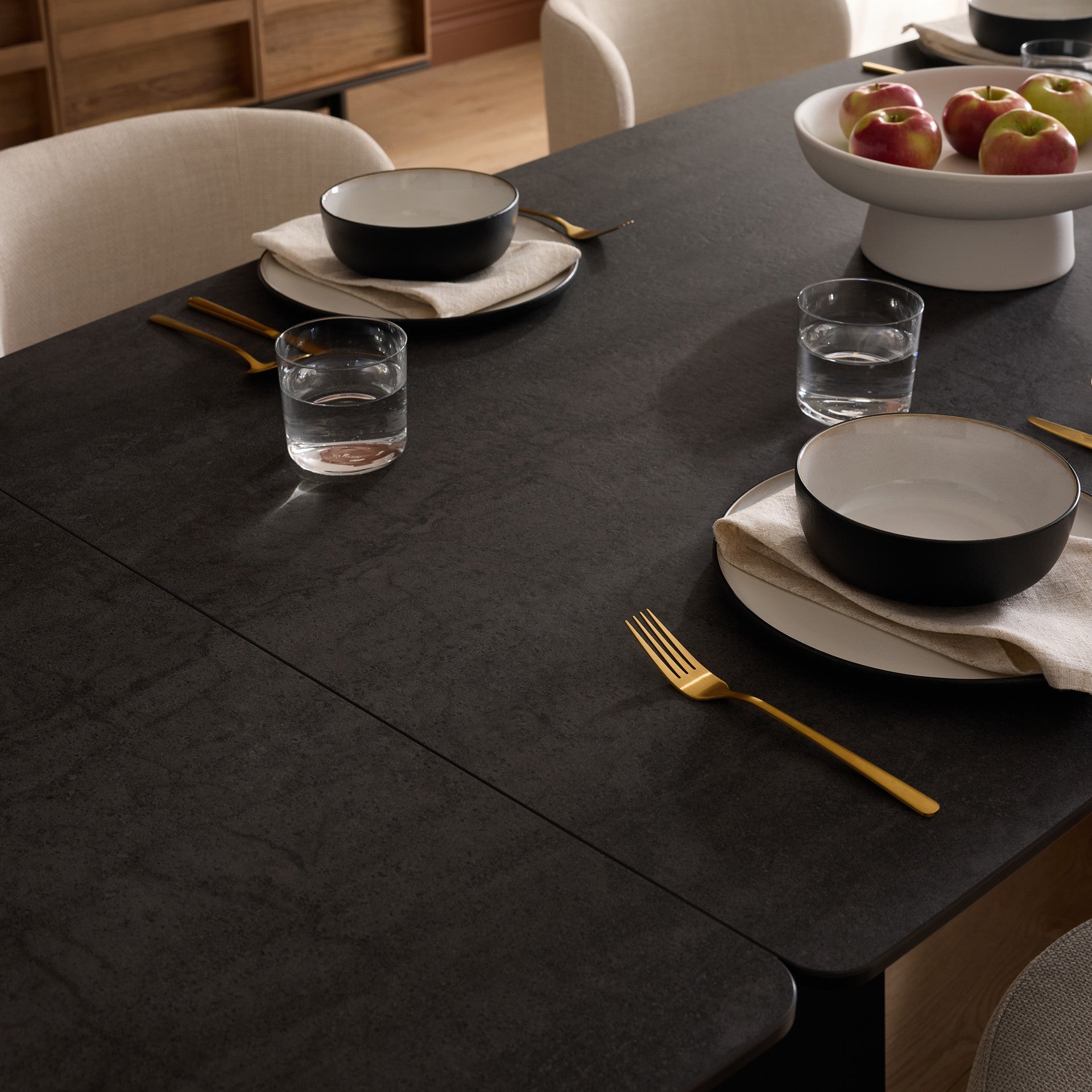 PRISM Double Extension Dining Table in Industrial Grey – Mobital Group