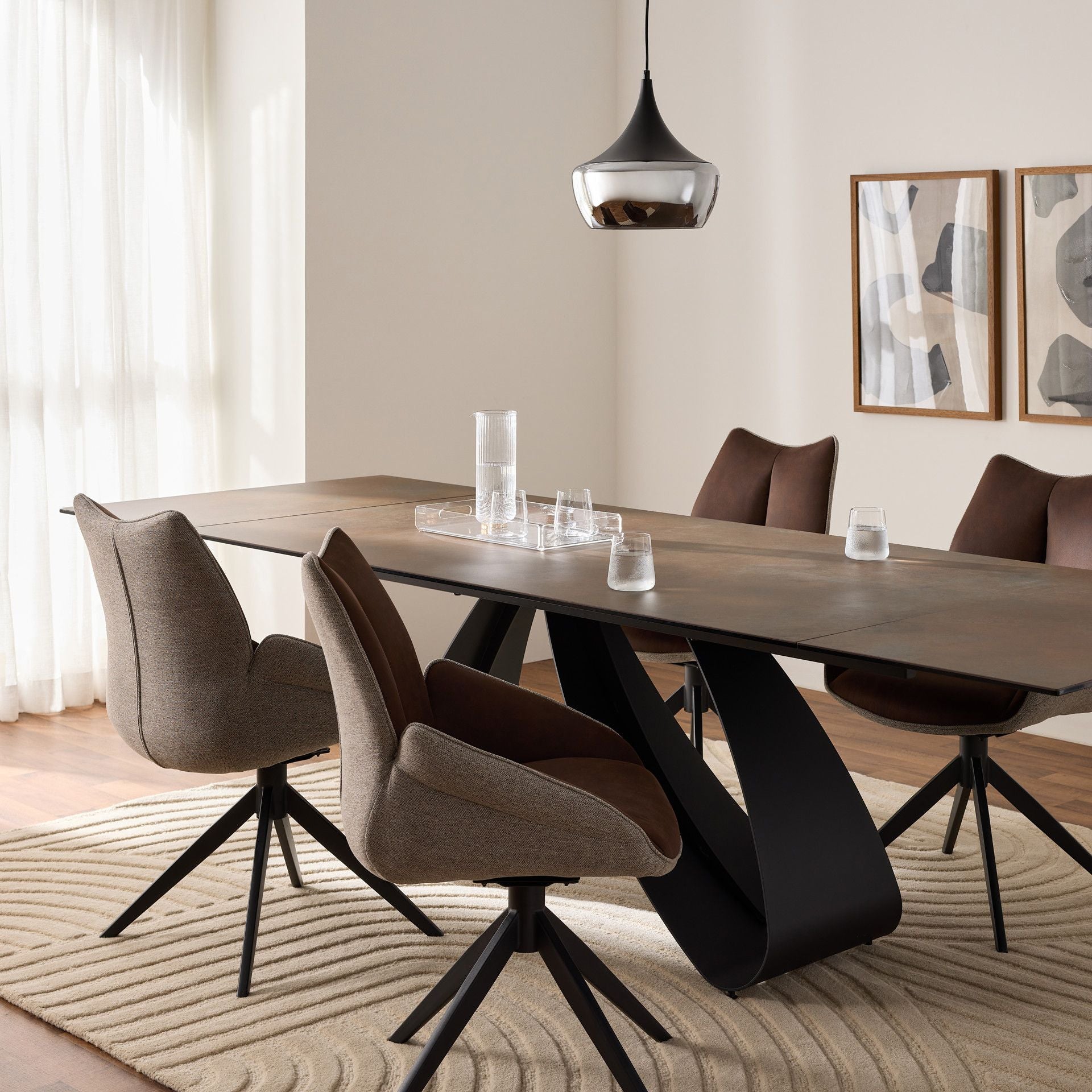 SIGNATURE Extension Dining Table in Oxidized Brown – Mobital Group