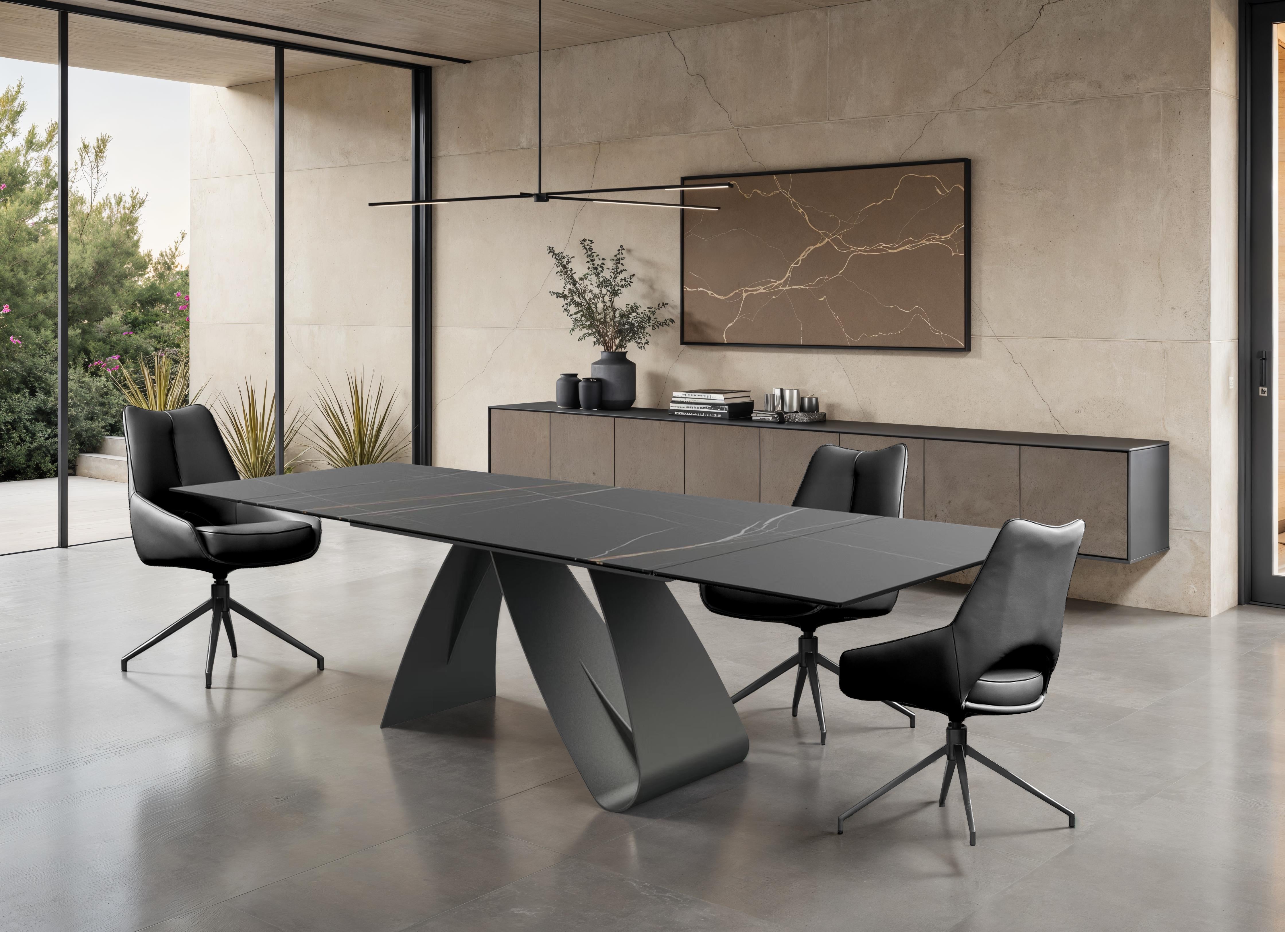SIGNATURE Extension Dining Table in Safari Black – Mobital Group