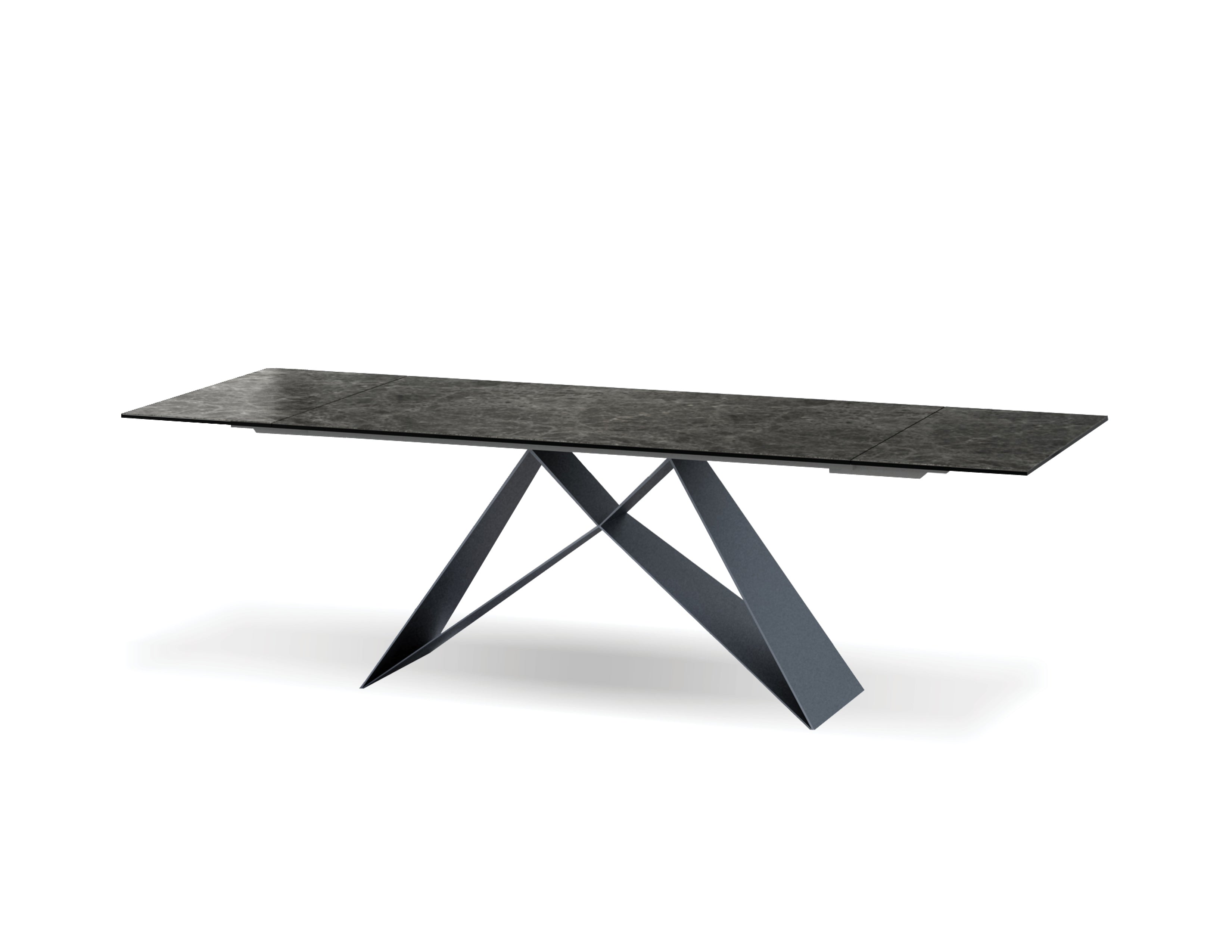 THE W Double Extension Dining Table in Slate Grey – Mobital Group
