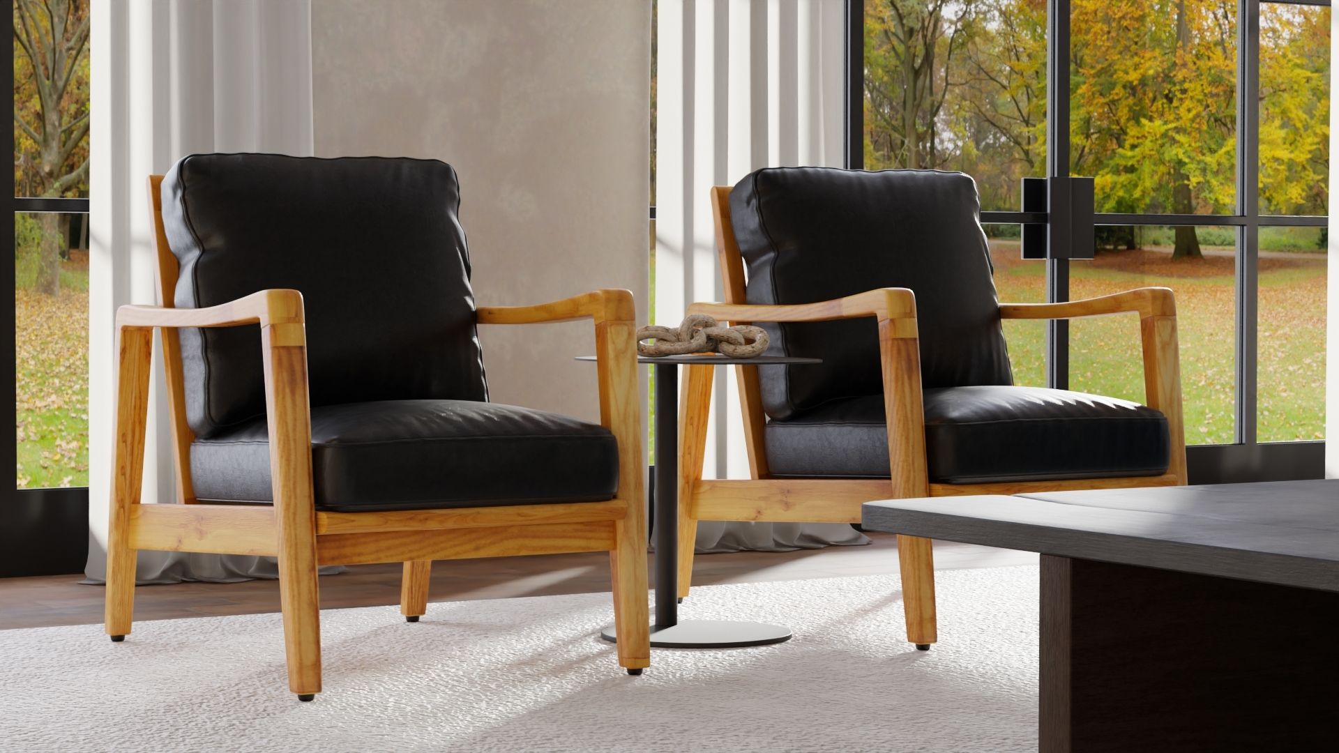 CRAFTSMAN Occasional Chair in Walnut/Black – Mobital Group
