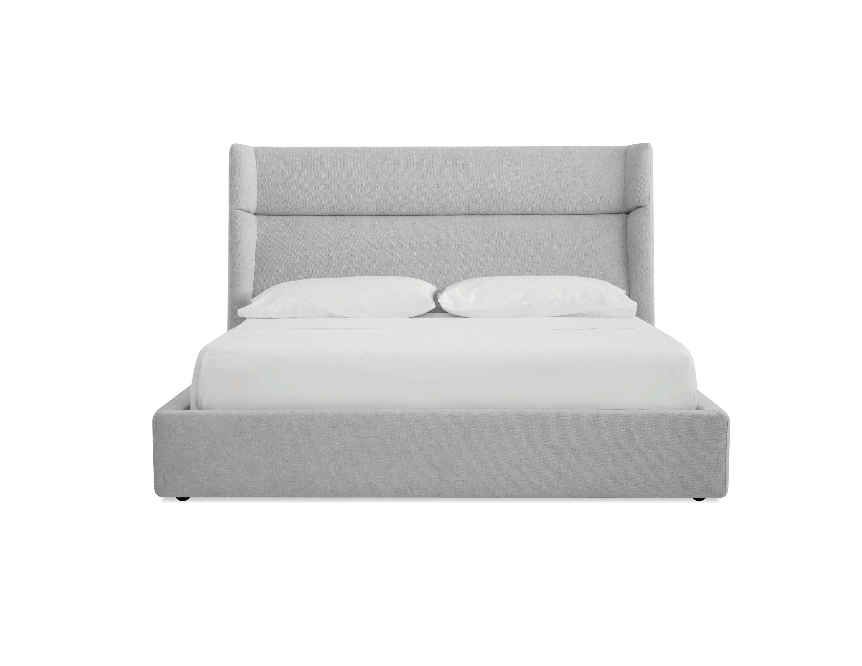 COVE Storage Bed in Heather Grey Chenille