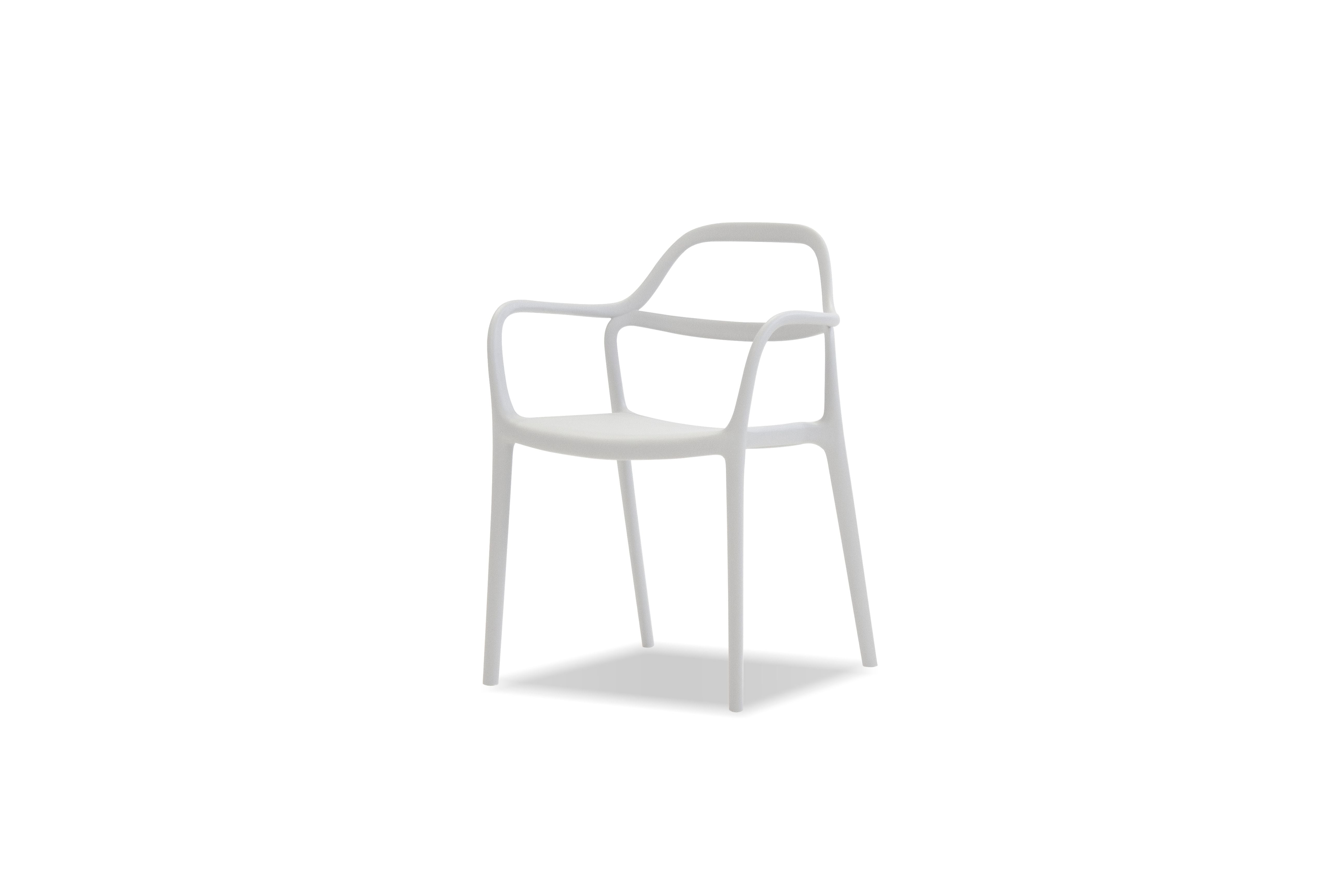 CHEWIE Armchair Stackable in White