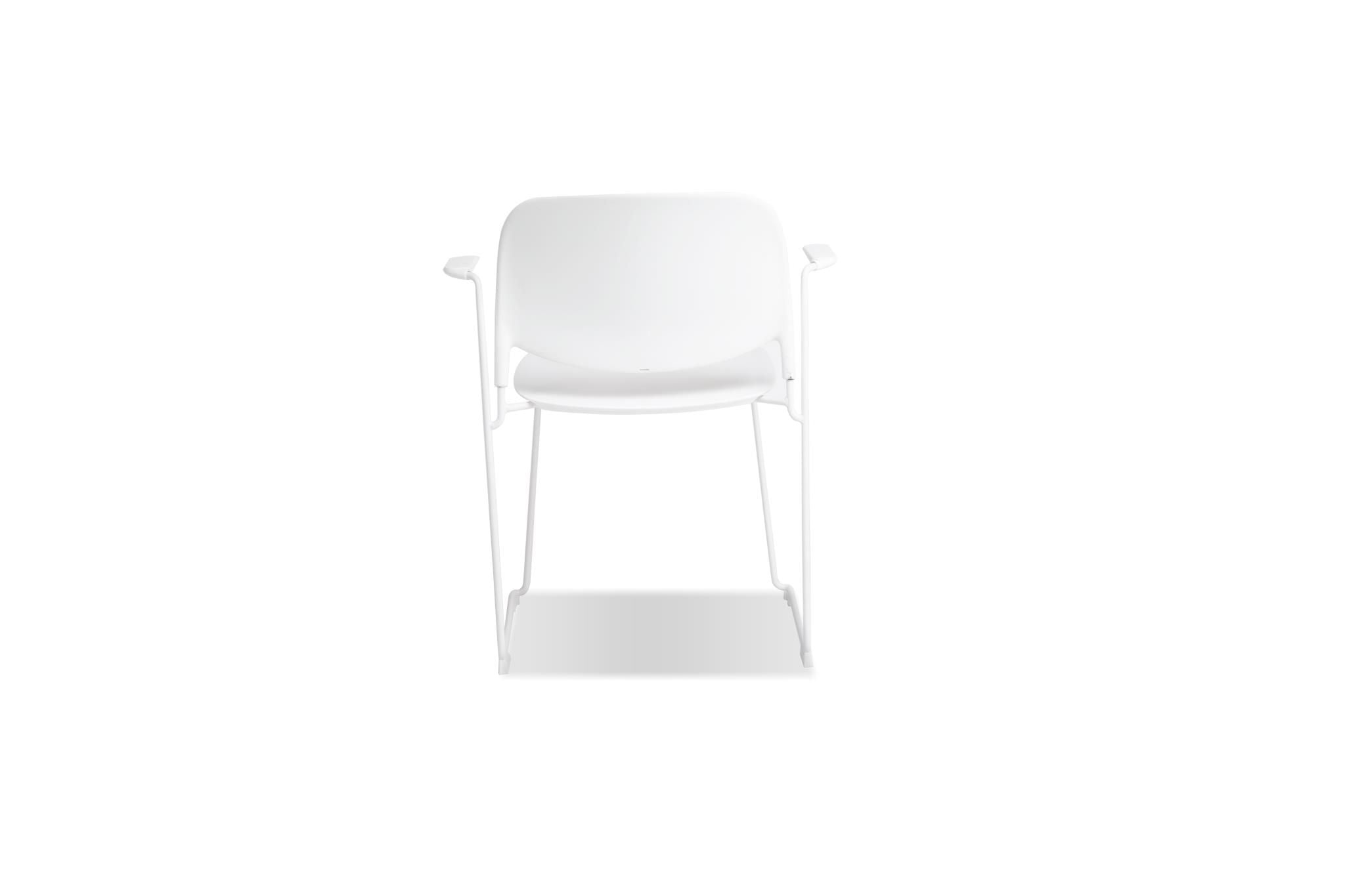 PRINGLE Armchair Stackable in White
