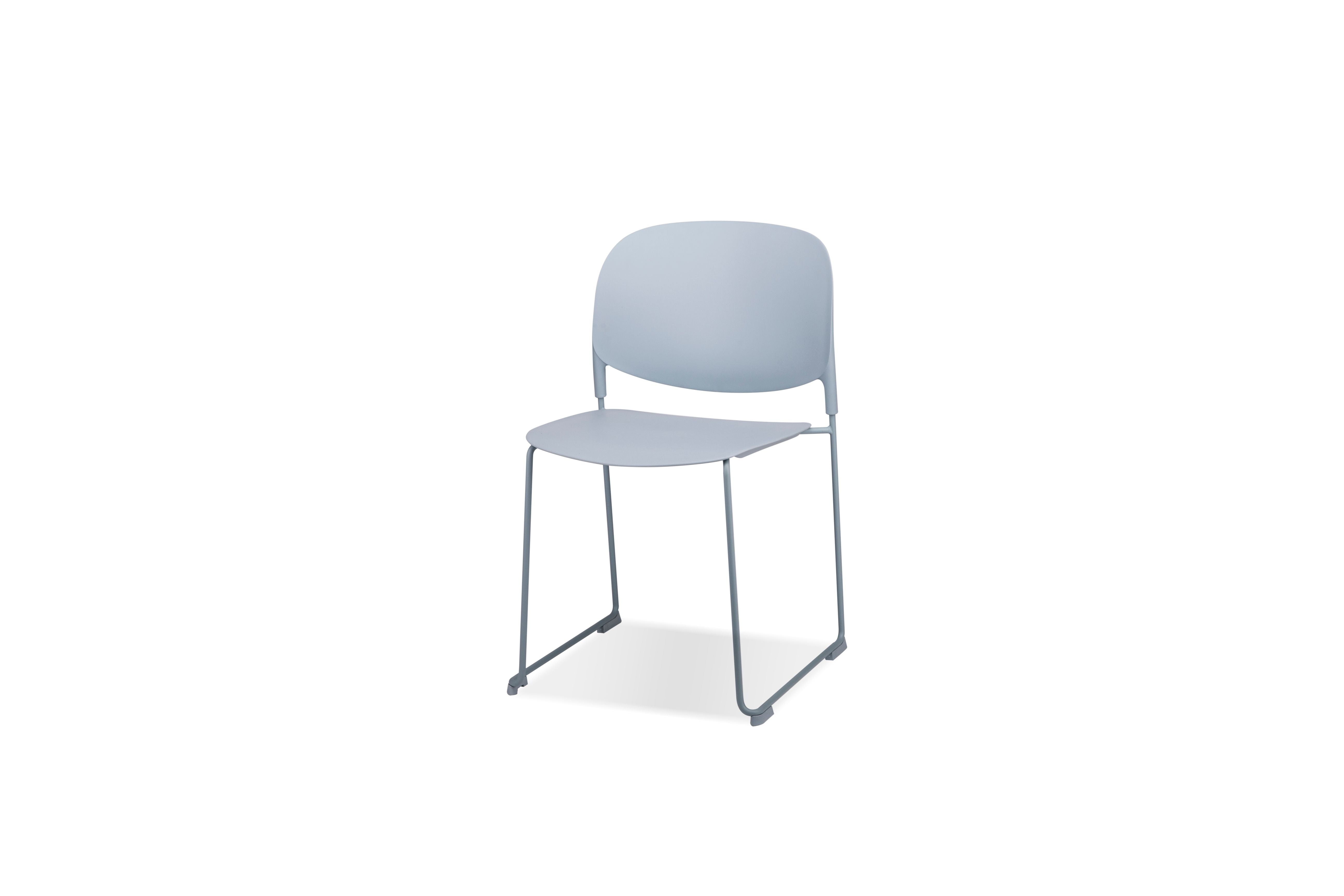 PRINGLE Dining Chair Stackable in Light Blue