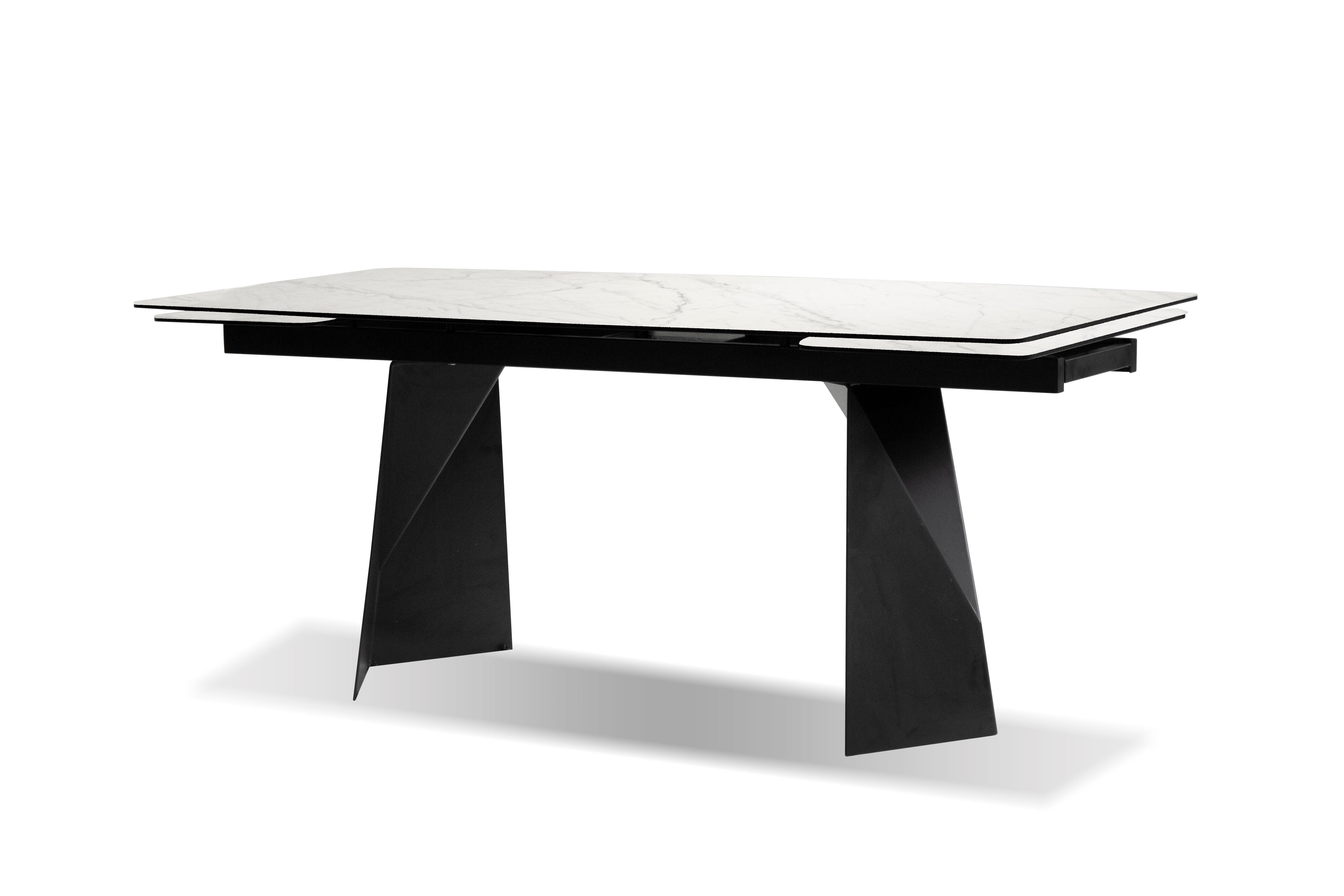 PRISM Double Extension Dining Table in Carrera