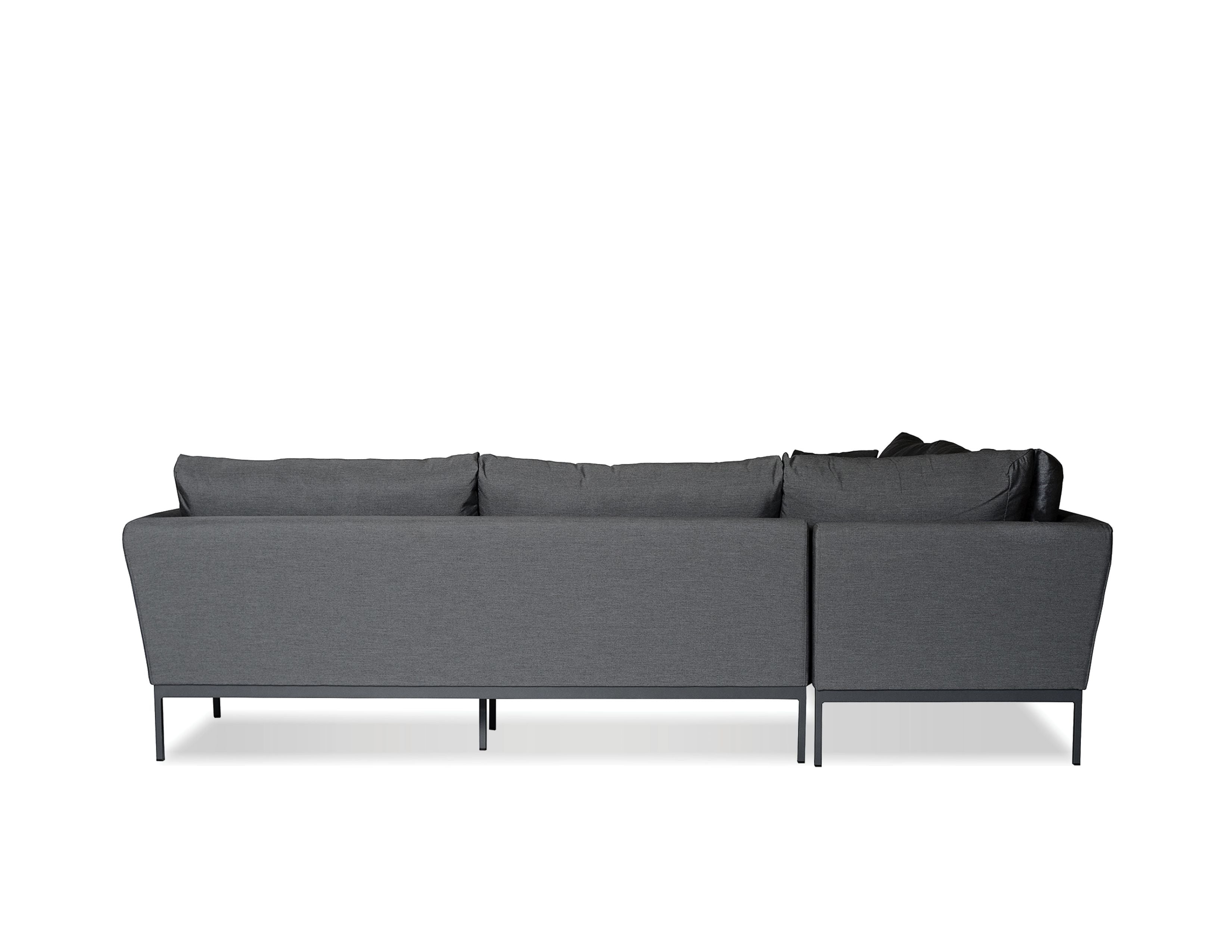 HUNTINGTON Fabric Sectional in Carbon Grey