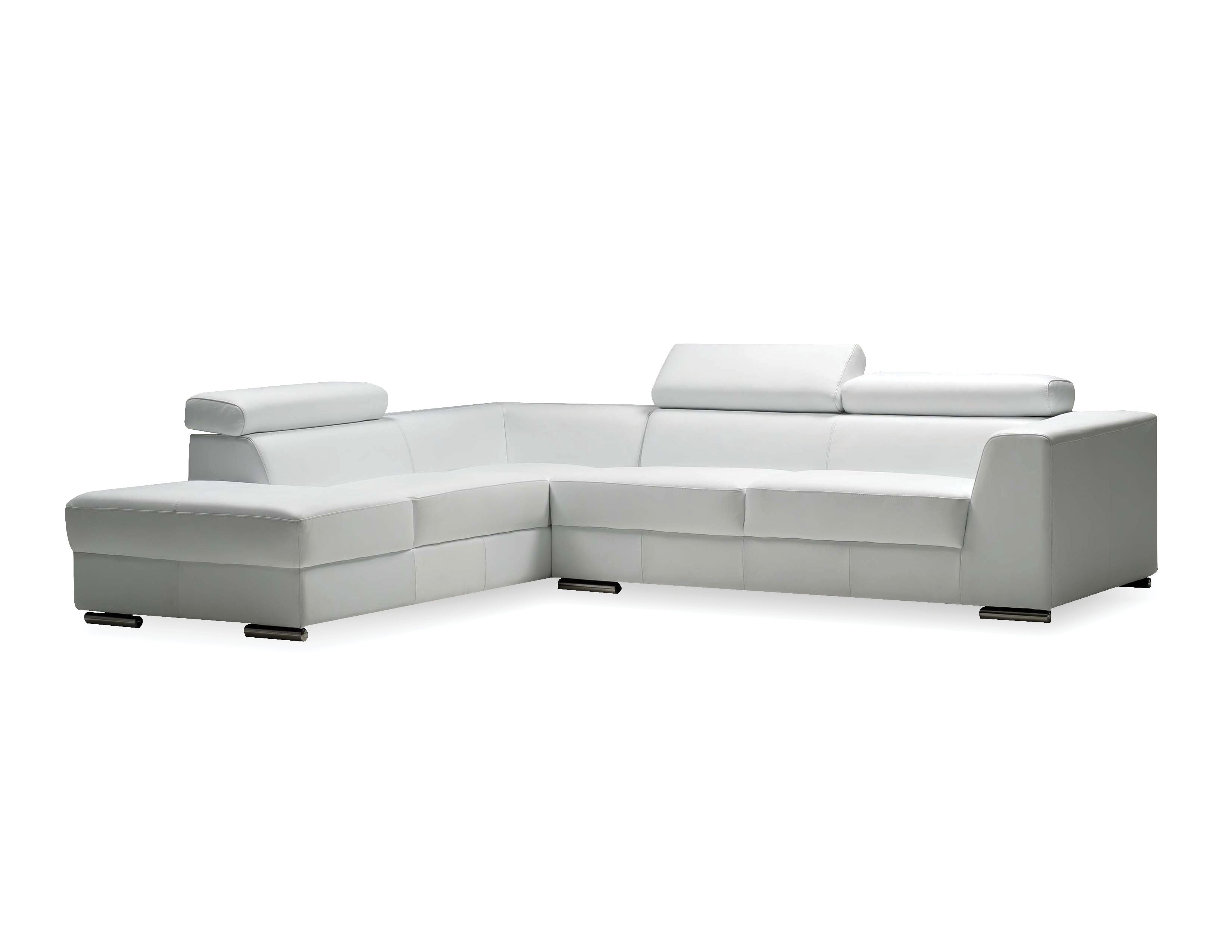 ICON Leather Sectional in White