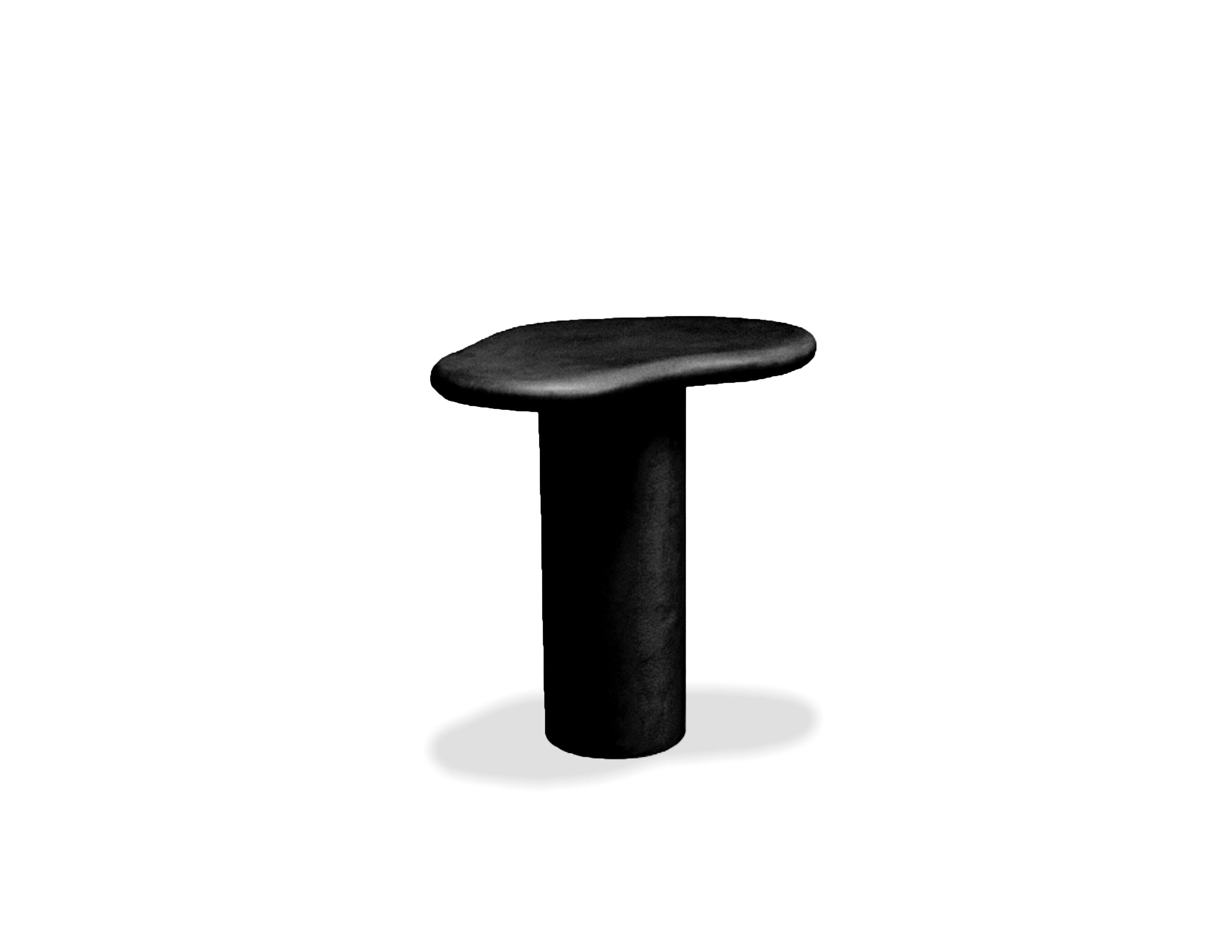 PUDDLE End Table Tall in Dusk Black